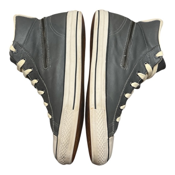 Converse X John Varvatos Zip Around Gray/Cream Leather HiTop Sneaker Men… - Picture 6 of 13
